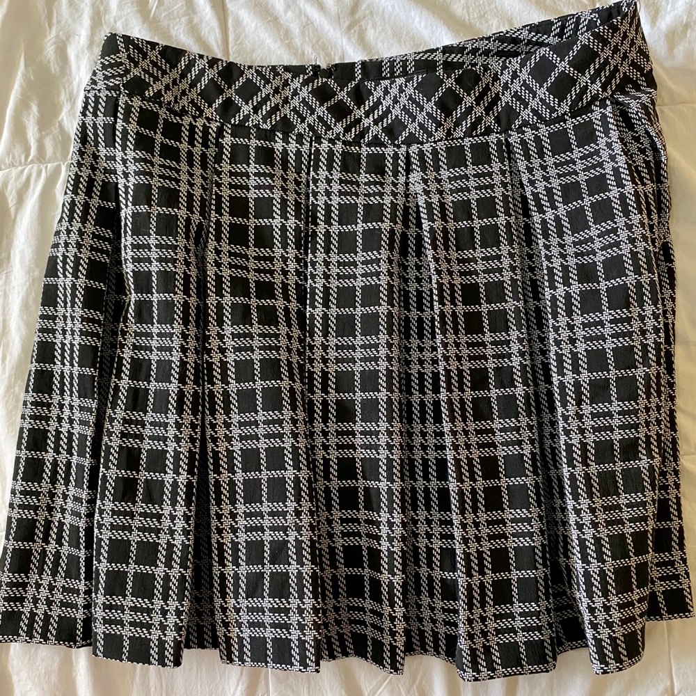 Plaid Pleated Skirt